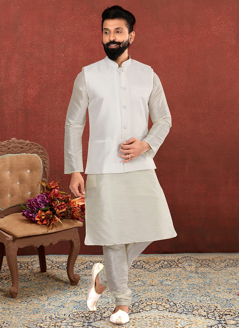 Vastra Swarg Party Wear Wholesale Kurta Pajama With Jacket Collection